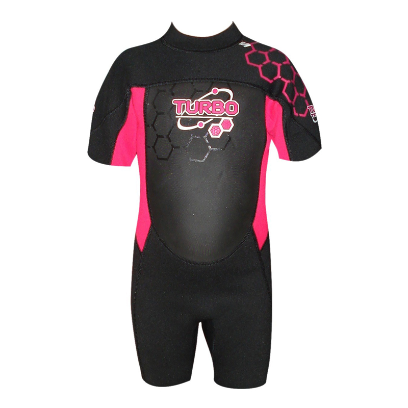 Turbo Kids Shortie Wetsuit FloPink
