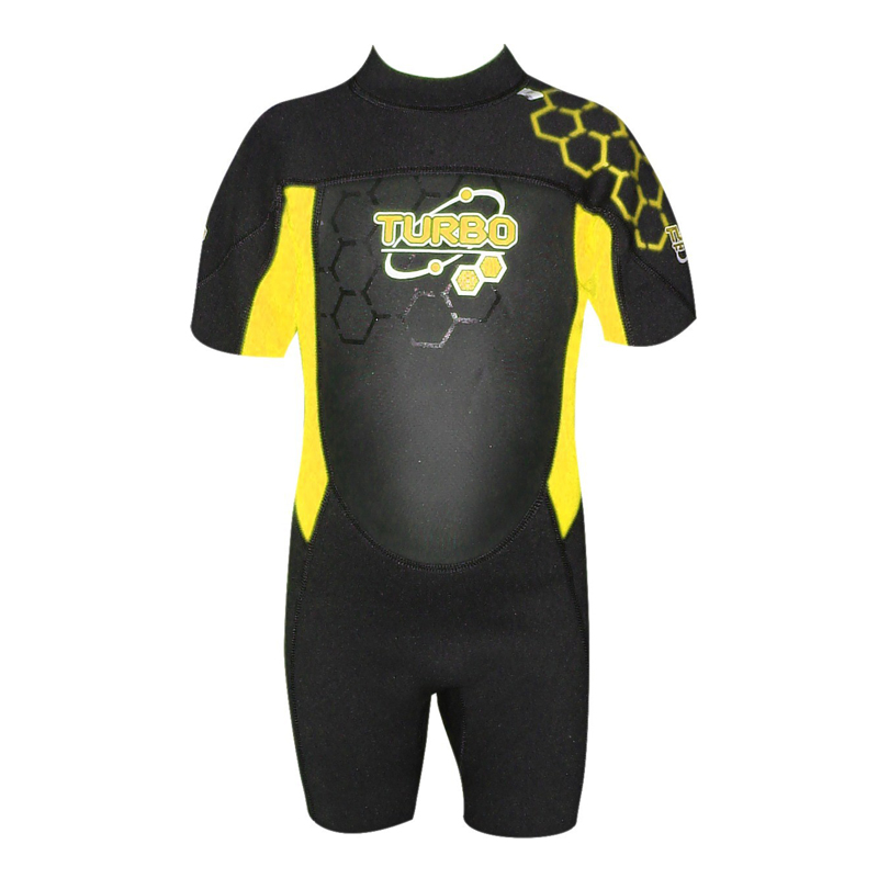 Turbo Kids Shortie Wetsuit Yellow